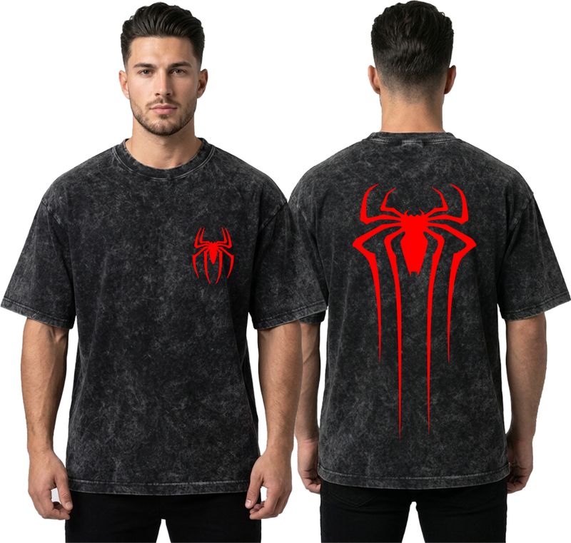 DIGI DRAPE Men Superhero Black T-Shirt - Image 3
