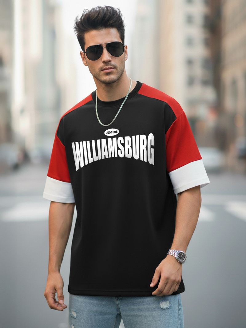 Leotude Men Multicolor Printed Cotton Blend T-Shirt - Image 5