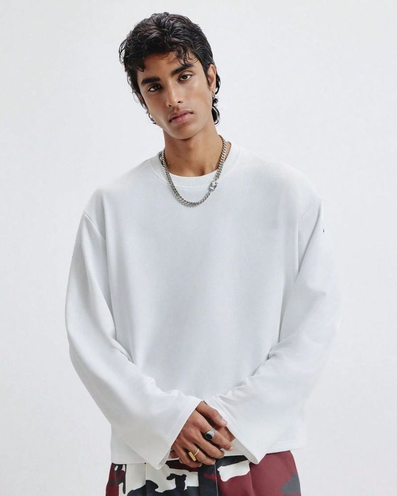 Cloth N Code Men White Cotton T-Shirt - Image 3