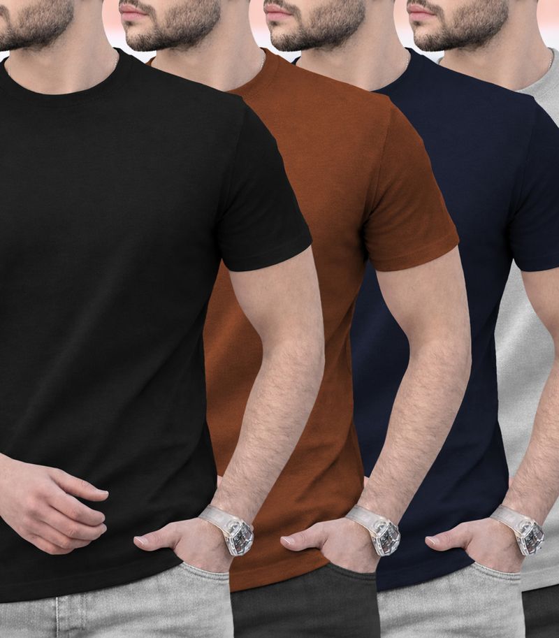 TRIPR Men's Multicolor Round Neck T-Shirt - Image 6