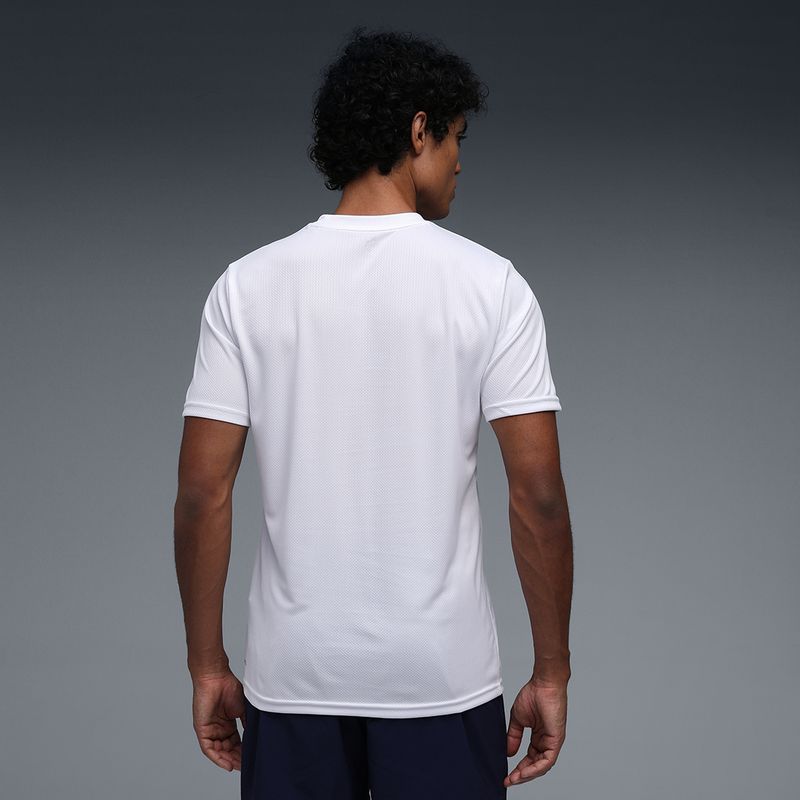 PUMA Men White Polyester Crew Neck T-Shirt - Image 5