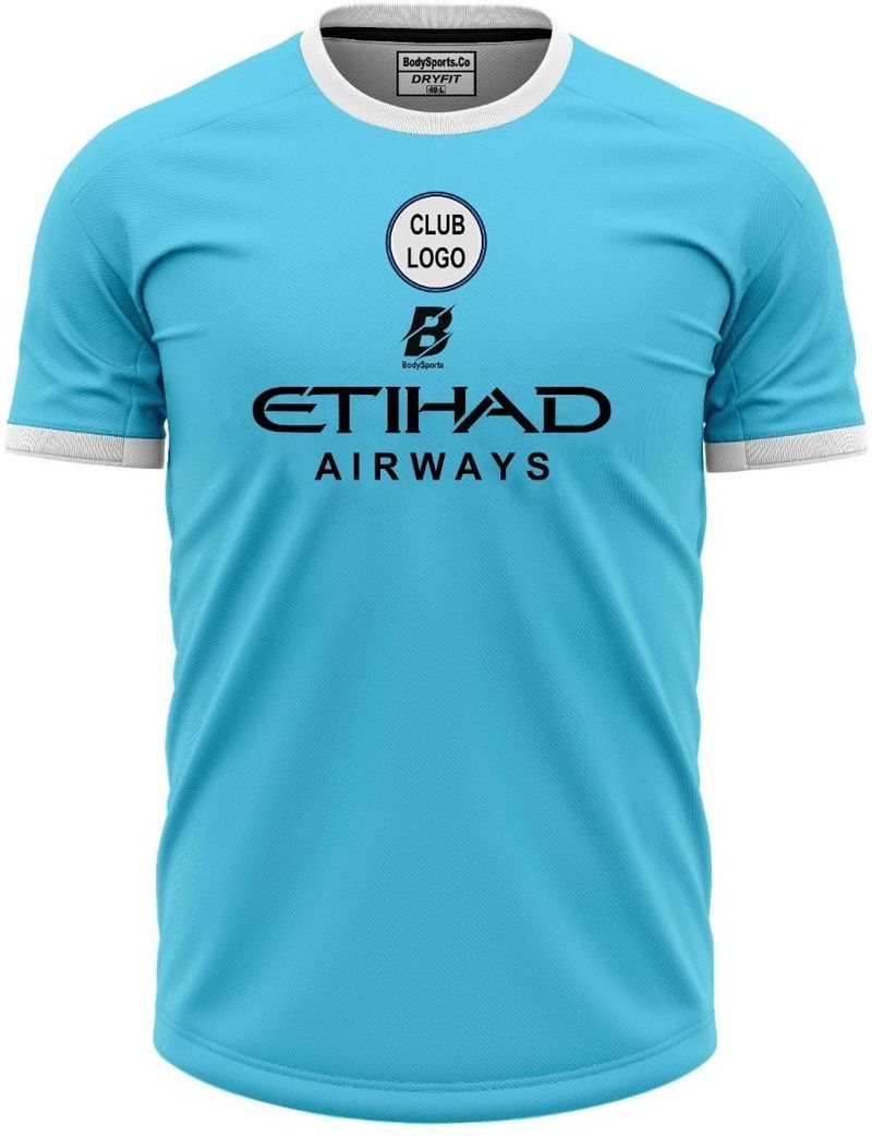 Bodysports.co Men Light Blue Polyester T-Shirt - Image 5