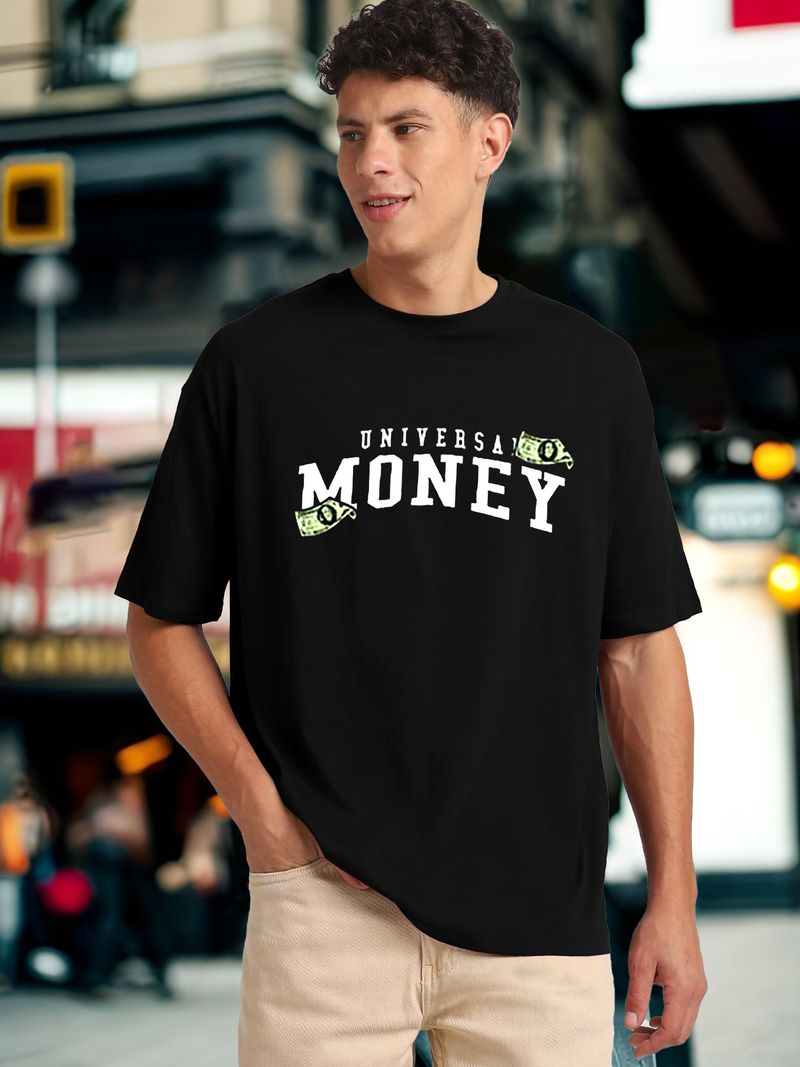 LGR FASHION Men Black Cotton Blend T-Shirt - Image 4