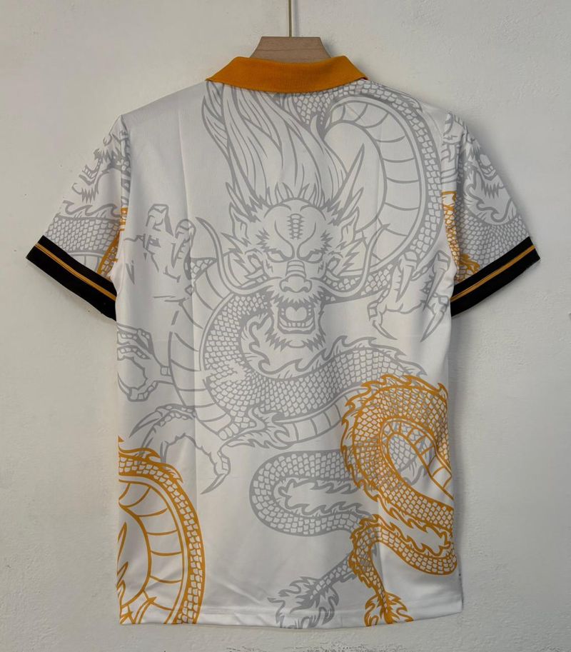 StitchandPack Couple Graphic Print Polo Neck White T-Shirt - Image 5