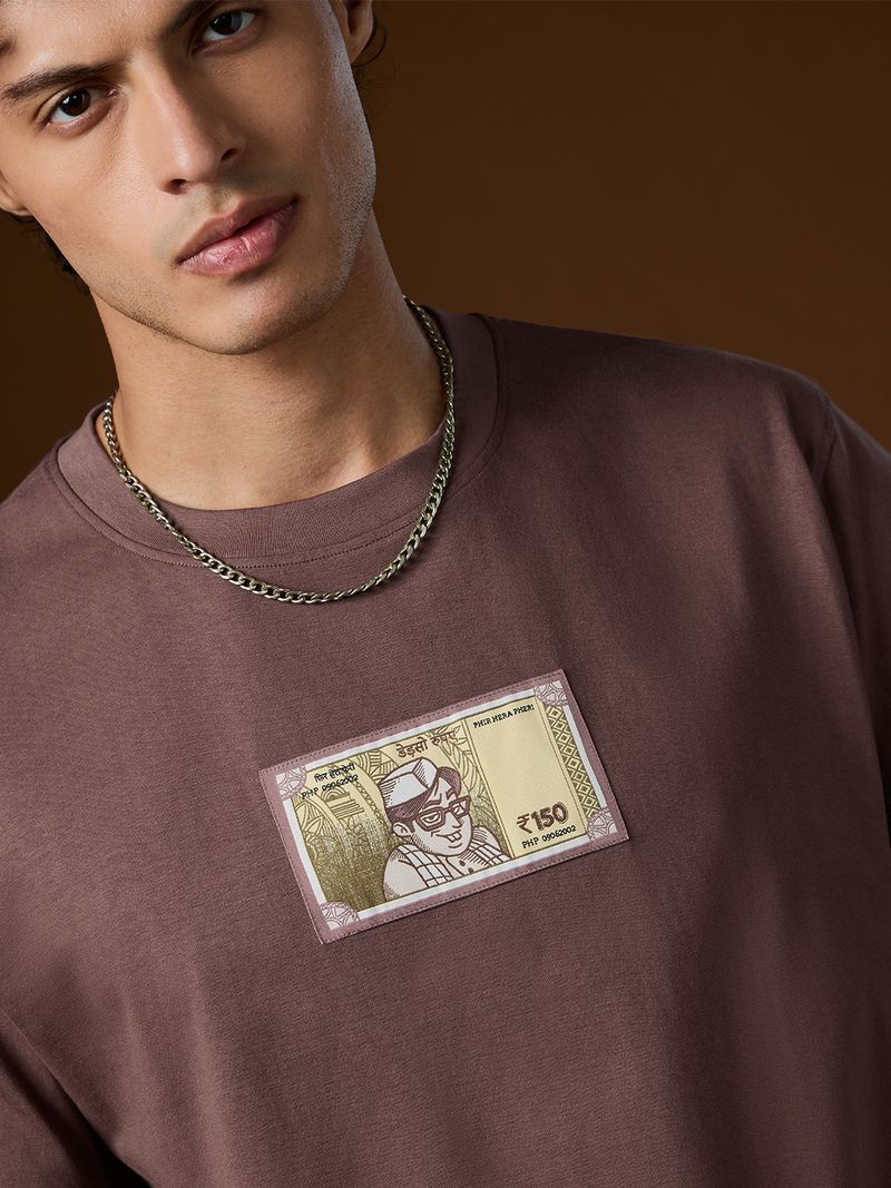The Souled Store Men Brown Cotton T-Shirt - Image 5