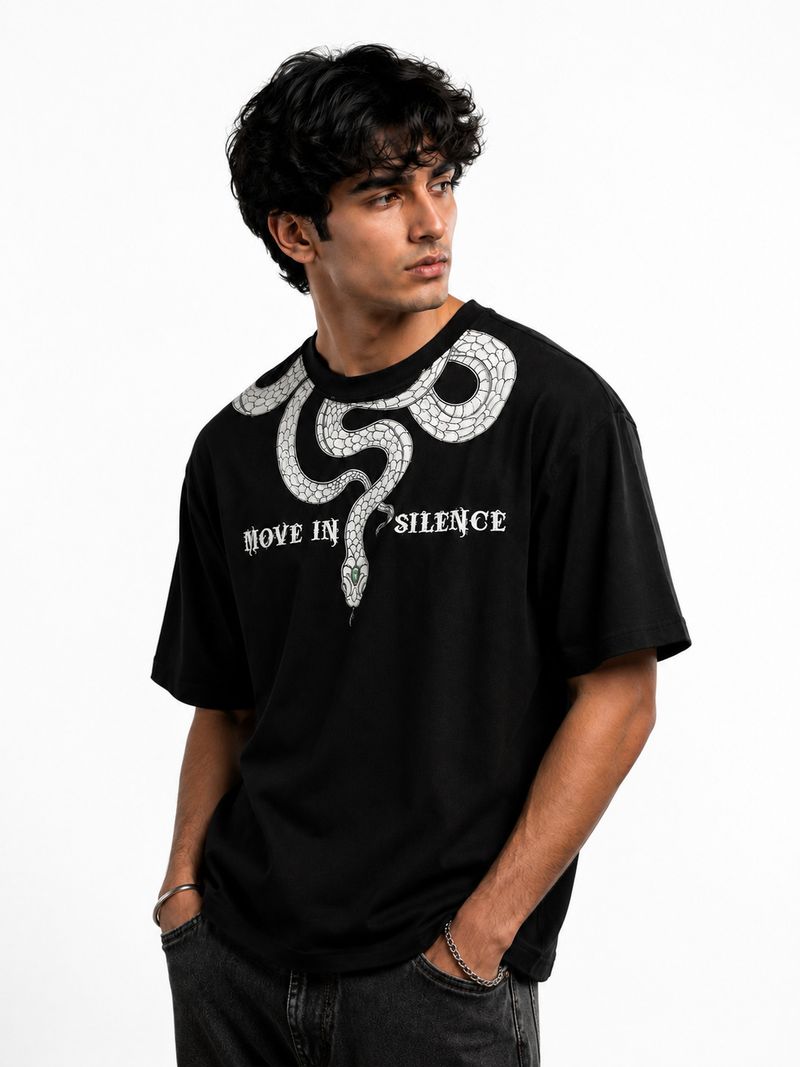 MyDesignation Men Black Cotton T-Shirt - Image 5