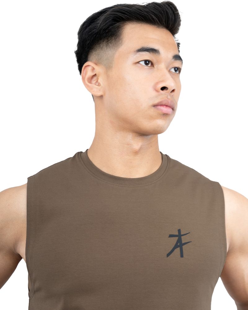 Athflex Men Brown Cotton T-Shirt - Image 5