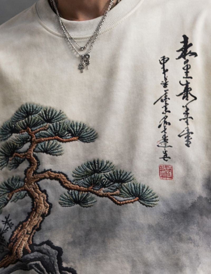Force Men White, Dark Green T-Shirt - Image 6