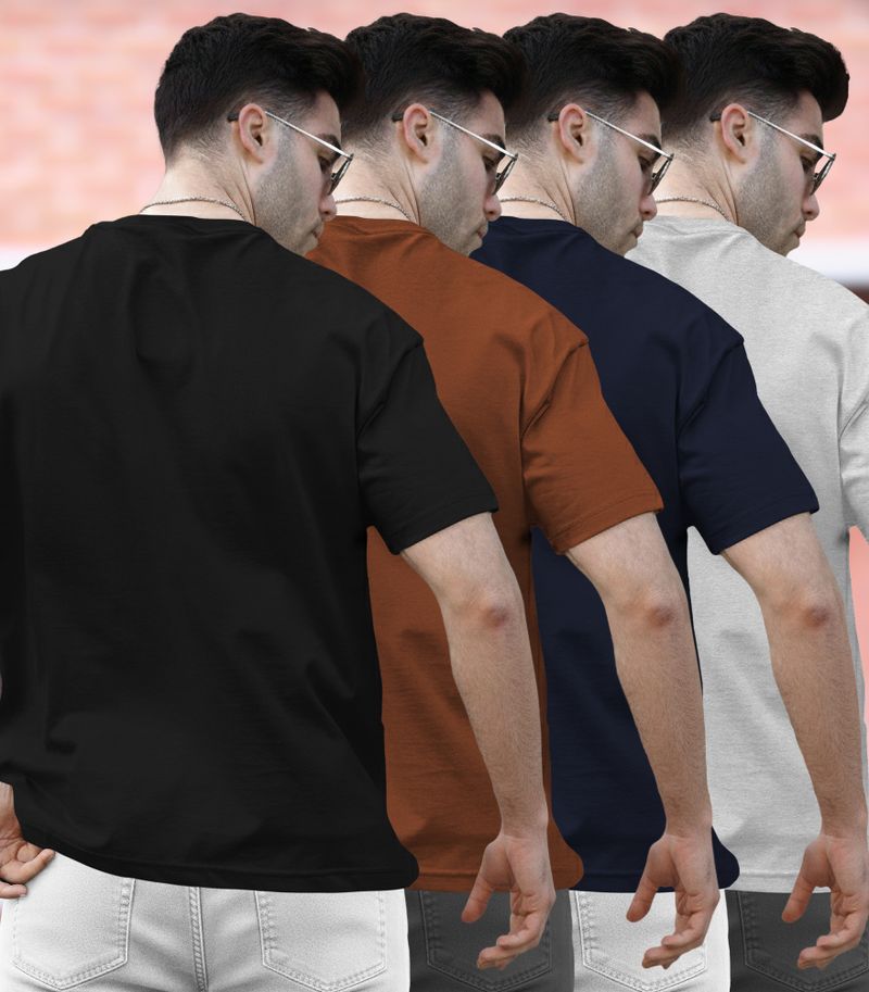 TRIPR Men's Multicolor Round Neck T-Shirt - Image 3