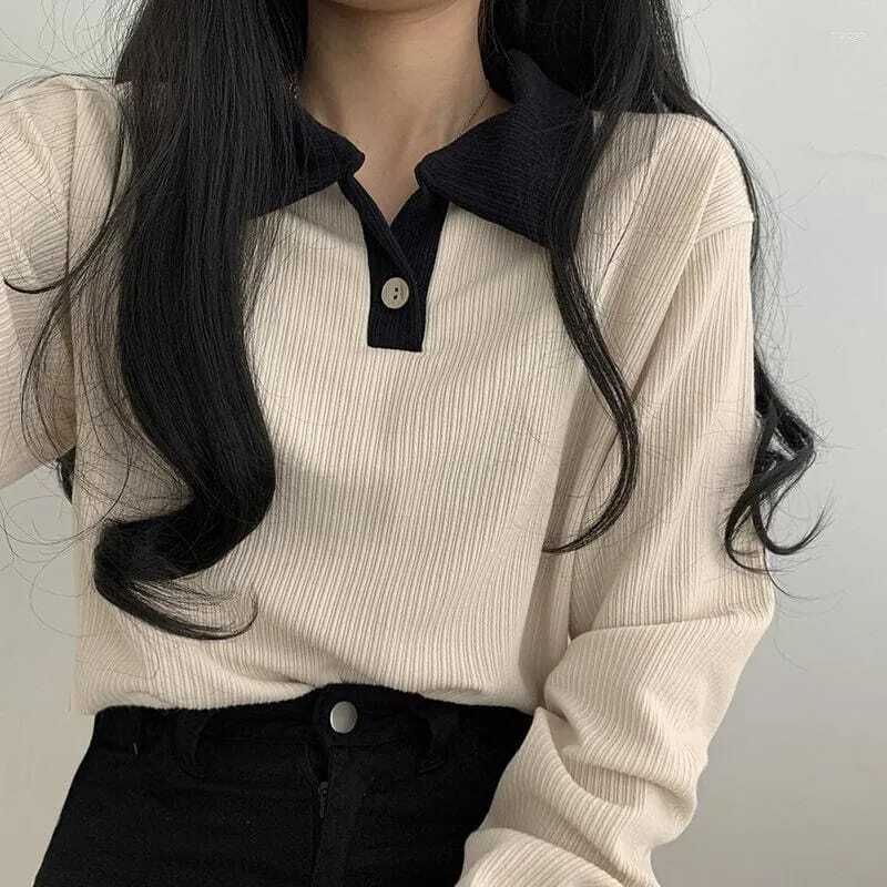 StreetWardrobe Women Beige Peter Pan Collar T-Shirt - Image 6