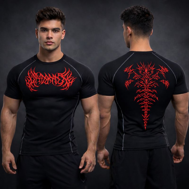 Wayup Men Black, Red T-Shirt - Image 5