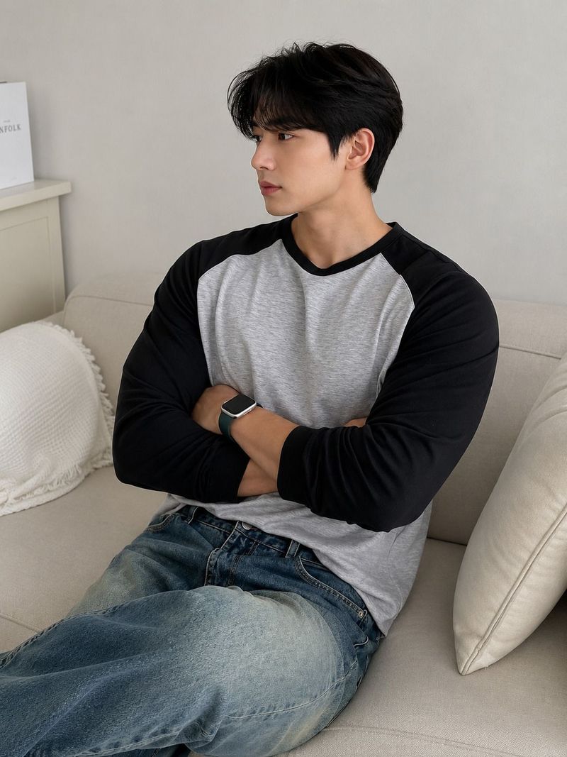 Vynzo Men Colorblock Black, Grey T-Shirt - Image 4