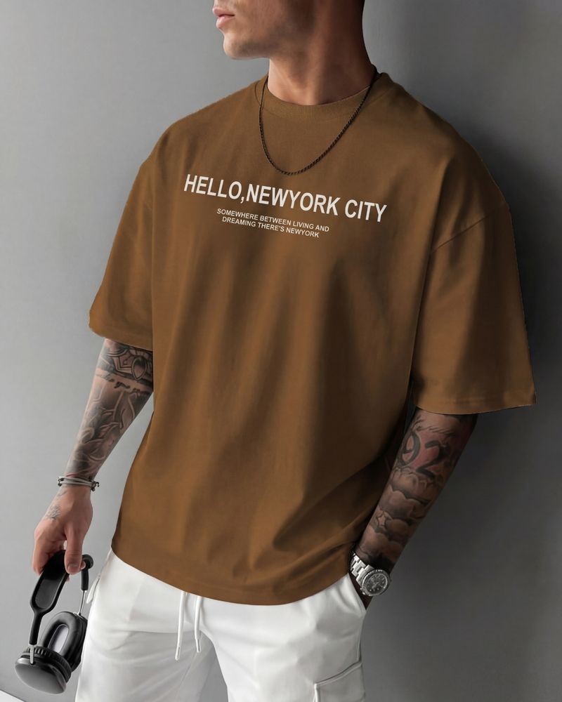 FLYIND VOGUE OUTFIT Men Brown T-Shirt - Image 6
