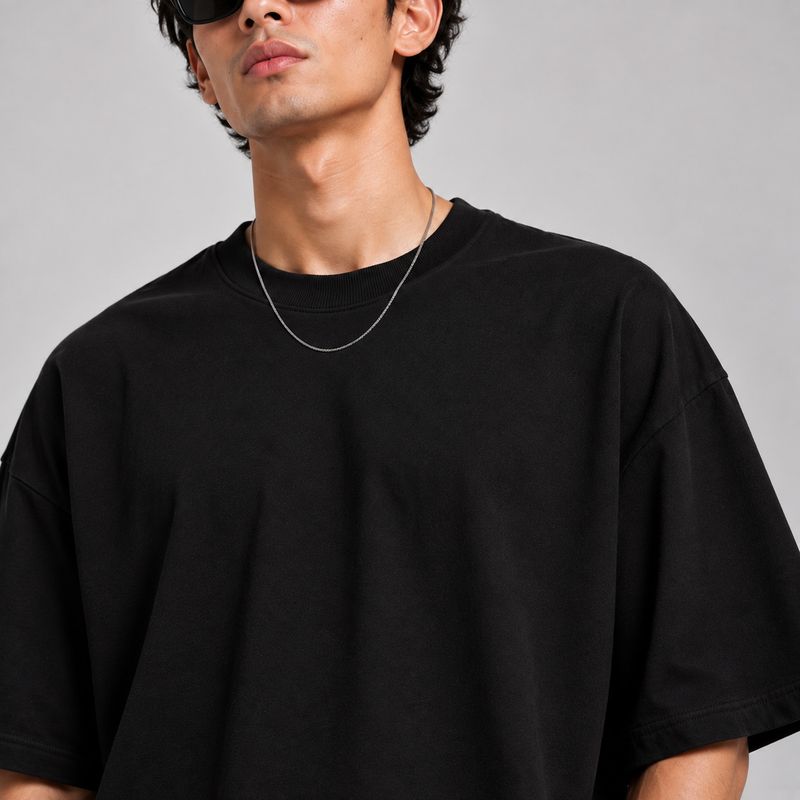 Greyscale Men Black Cotton T-Shirt - Image 6