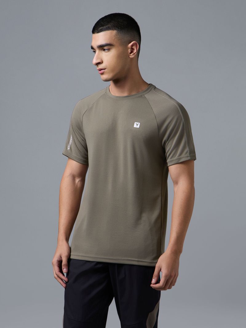 TECHNOSPORT Men Green Polyester T-Shirt - Image 6