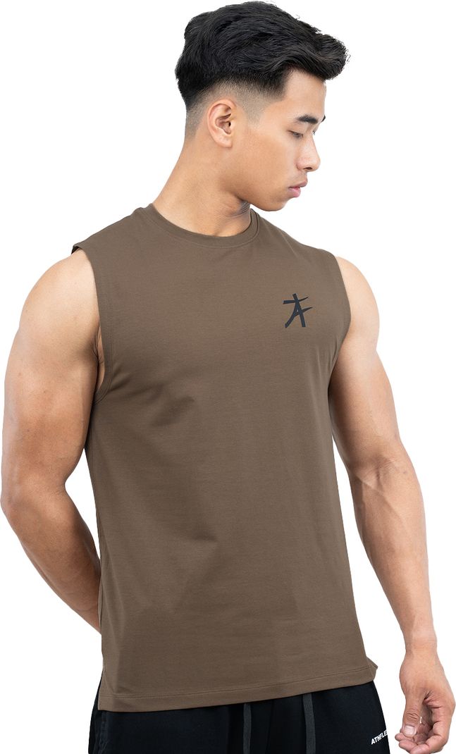 Athflex Men Brown Cotton T-Shirt - Image 4