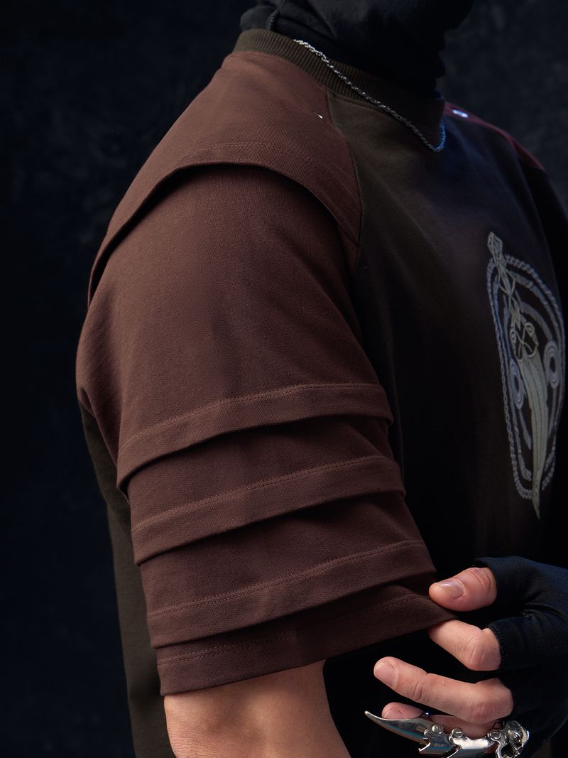 The Souled Store Men Brown Cotton T-Shirt - Image 5