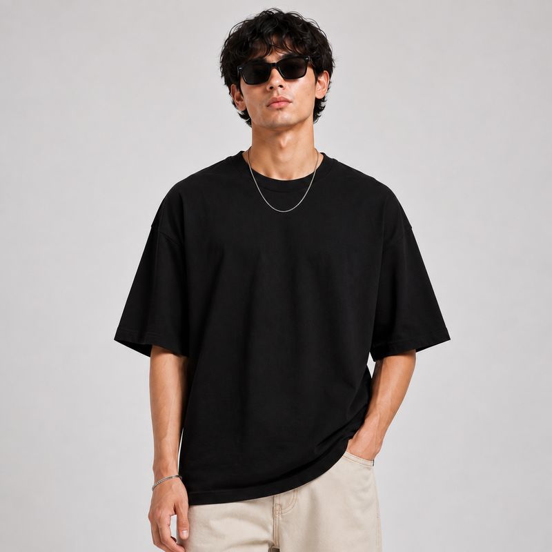 Greyscale Men Black Cotton T-Shirt - Image 2