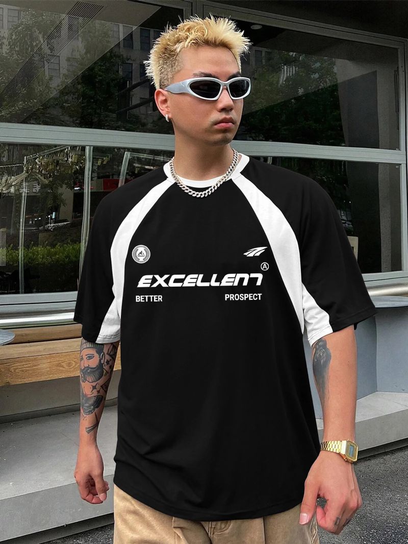 Jump Cuts Men Black Cotton Blend T-Shirt - Image 4
