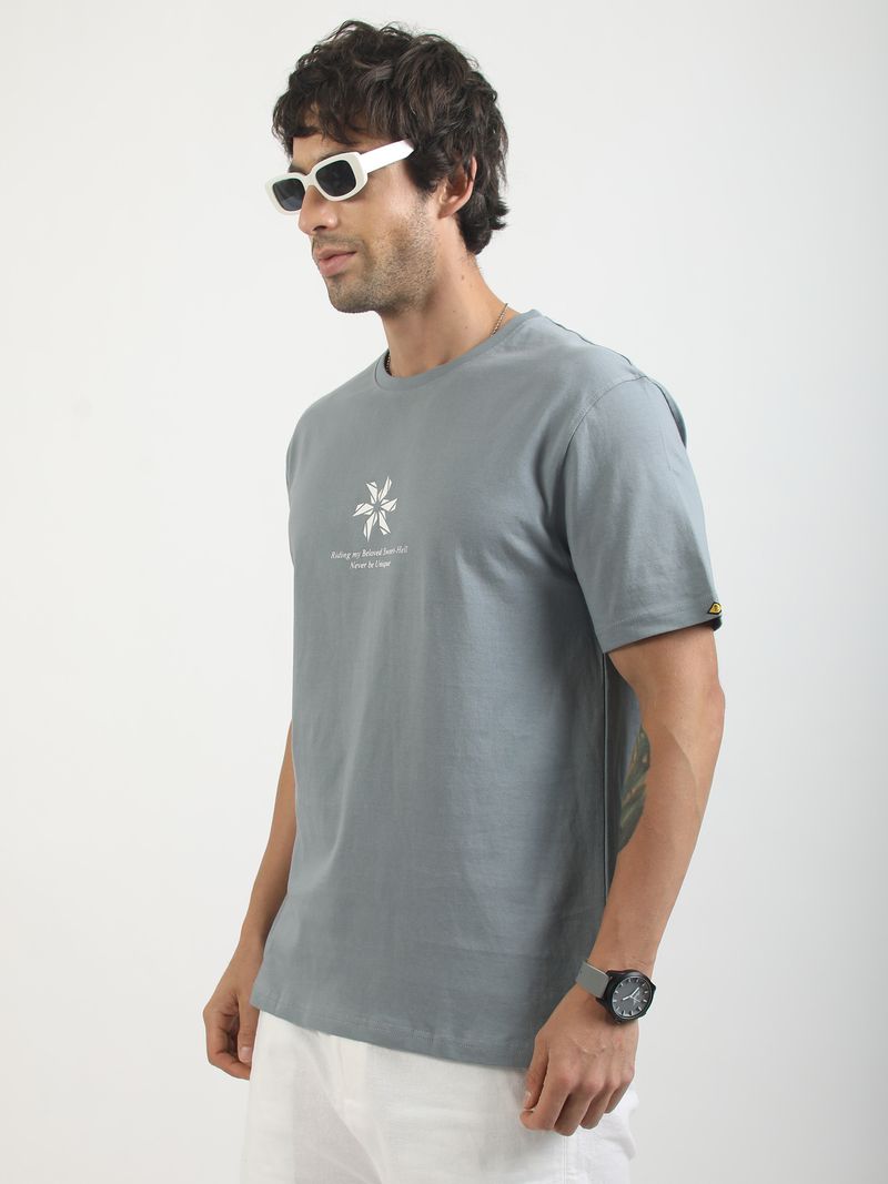 MANIAC Men Grey, White T-Shirt - Image 4