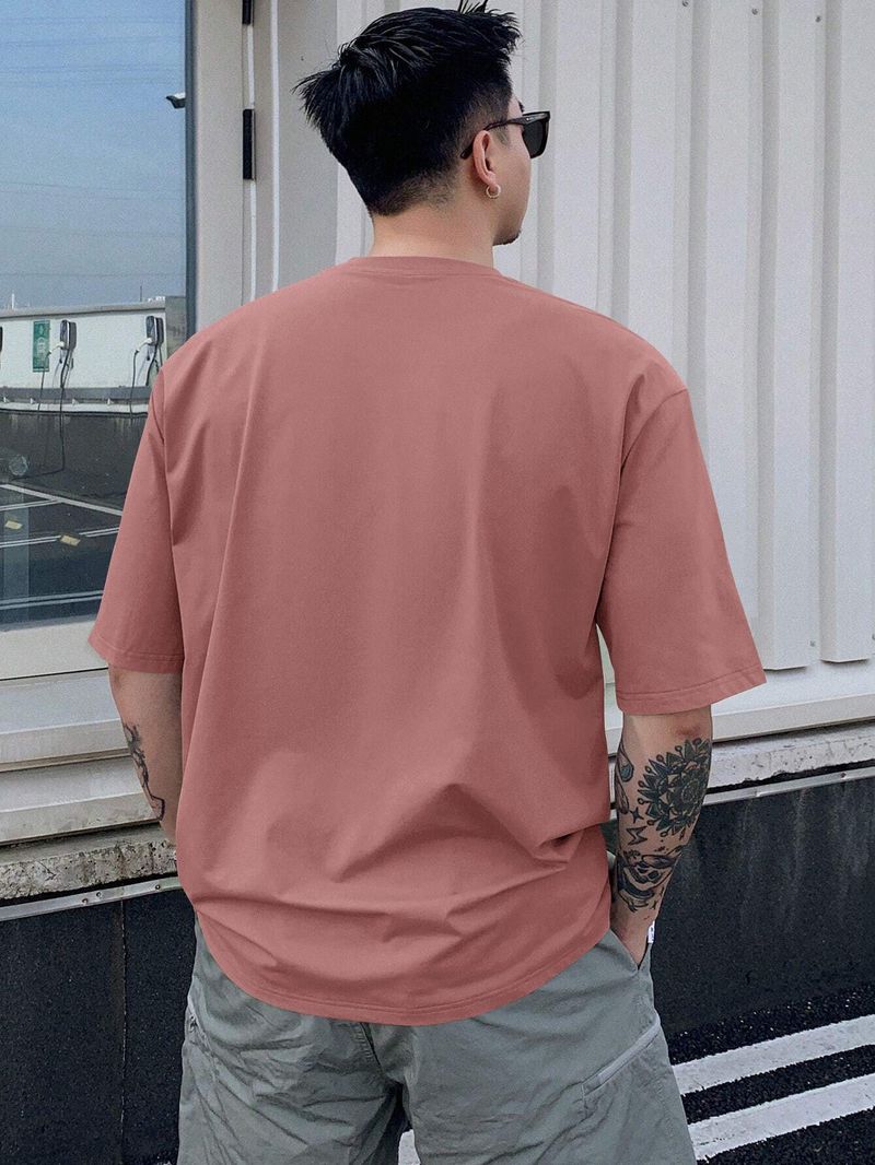 parthcreation Men Pink Cotton Blend T-Shirt - Image 4