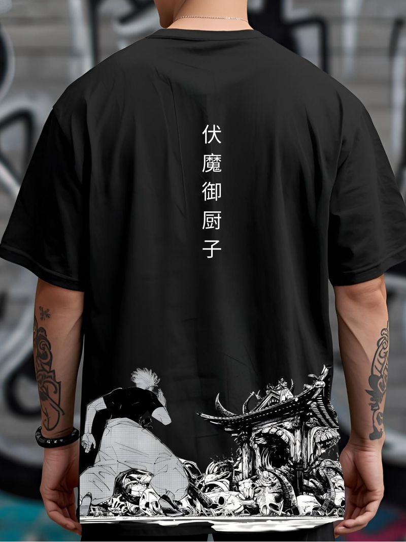 PinnacleX Men Graphic Print Round Neck T-Shirt - Image 5