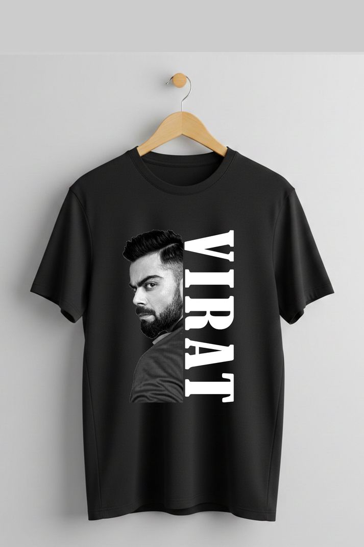 Tee Gallery Men Graphic Print, Typography Round Neck Polyester Black T-Shirt - Image 5