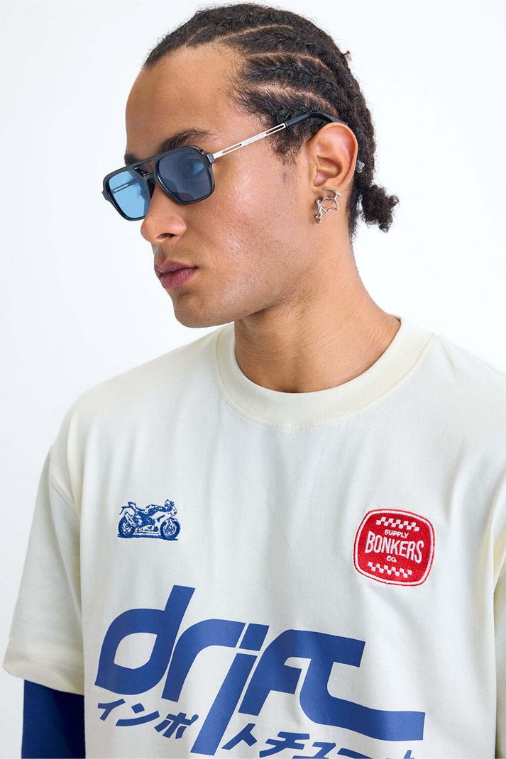 Bonkers Corner Men White Cotton T-Shirt - Image 6