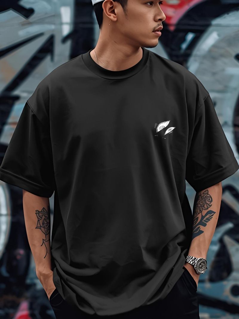 PinnacleX Men Graphic Print Round Neck T-Shirt - Image 3