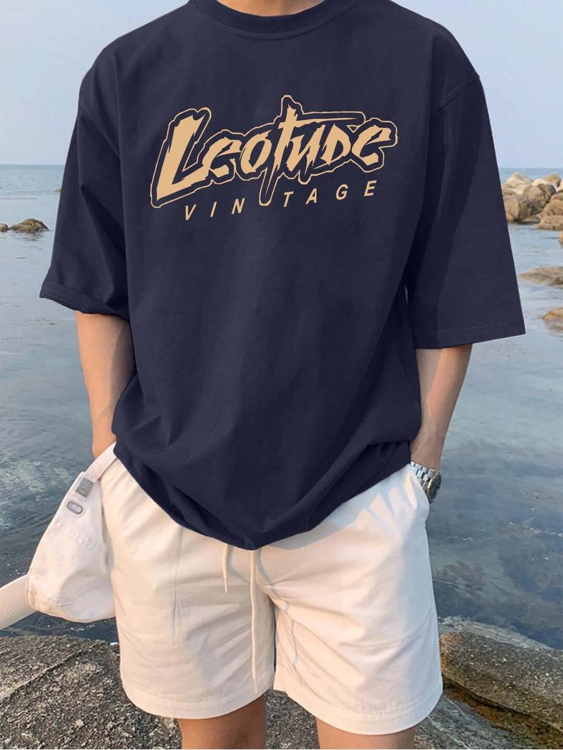 Leotude Men Multicolor Cotton Blend T-Shirt - Image 5