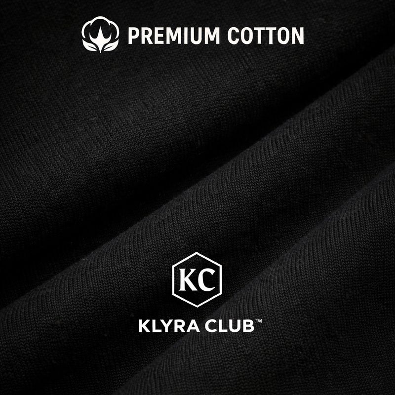 Klyra Club Men Tie & Dye Black Cotton T-Shirt - Image 6