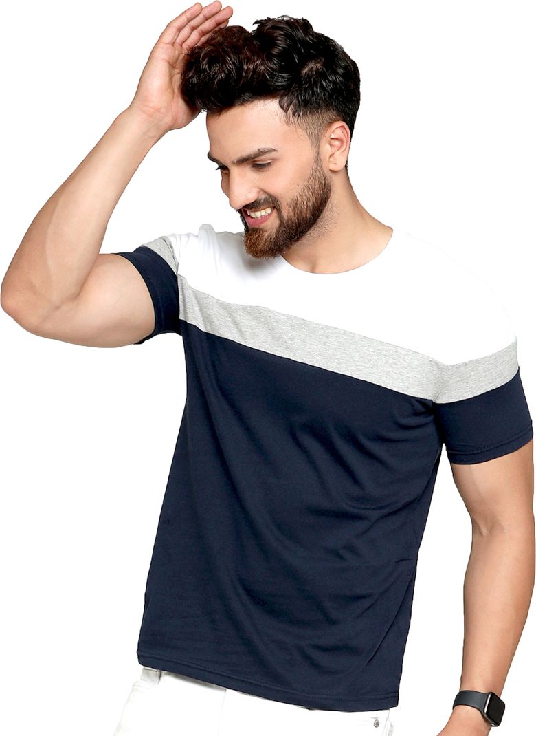 Flipkart SmartBuy Men Multicolor Striped T-Shirt - Image 4