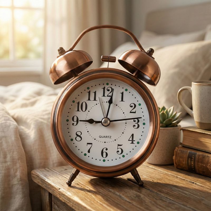Dozy Analog Copper Clock - Image 2