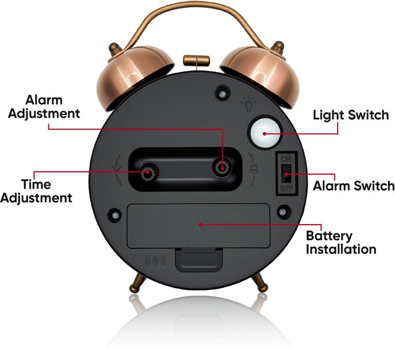 Dozy Analog Copper Clock - Image 4