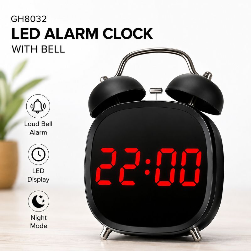 ELNEOR Digital Black Clock - Image 6