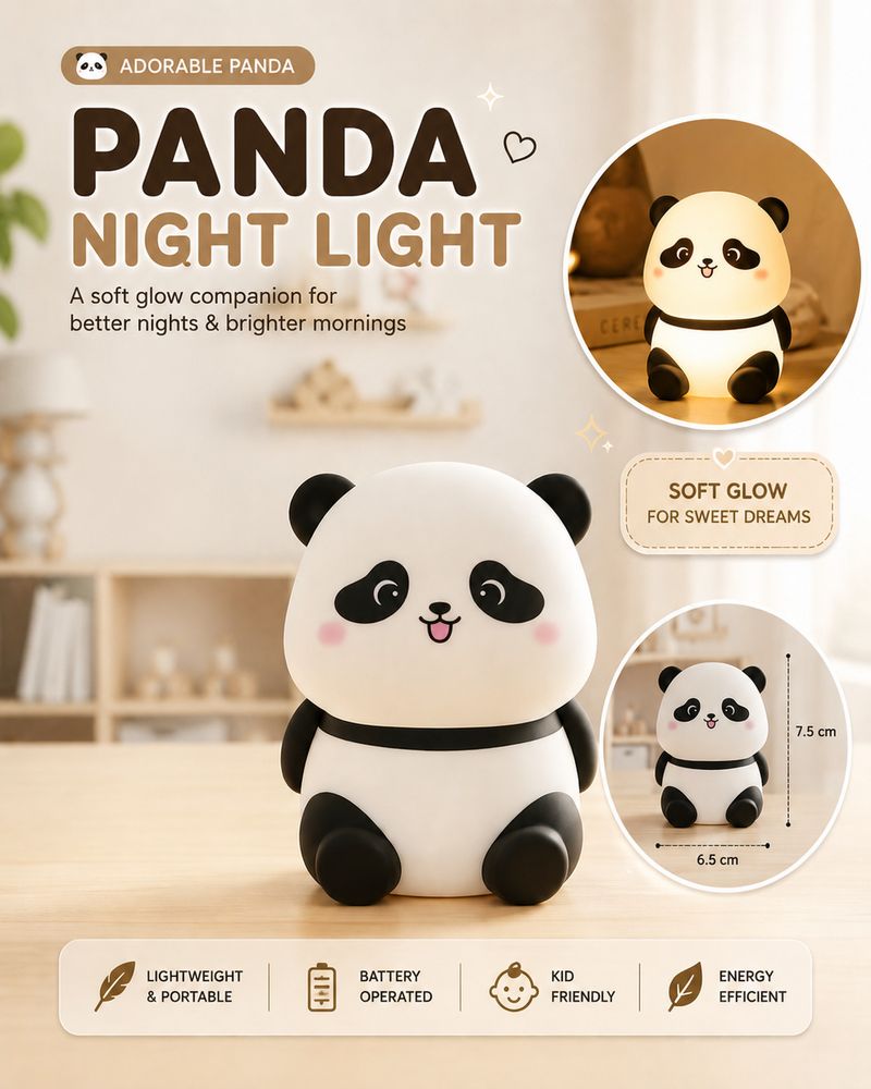 KAVIKJ Mini Panda LED Night Light for Kids - Image 6