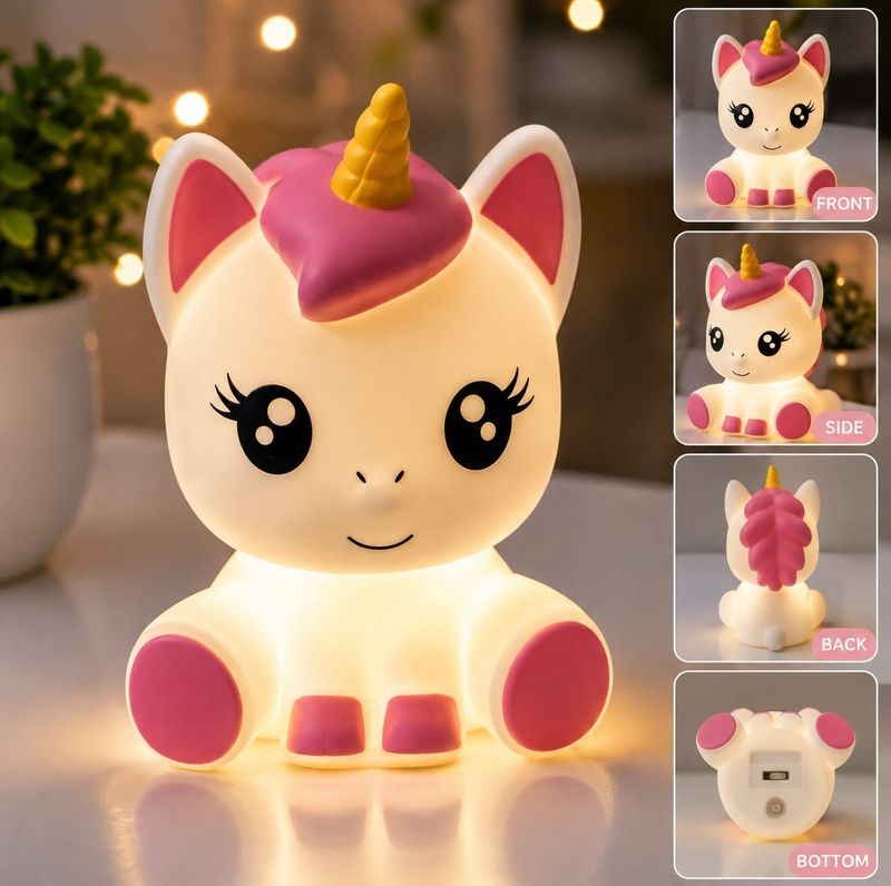 SR ENTERPRISE Cute Unicorn LED Silicone Night Lamp - Image 3