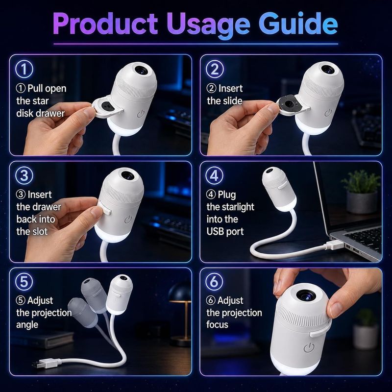 Youthvilla 2-in-1 Galaxy Projector Night Light - Image 6