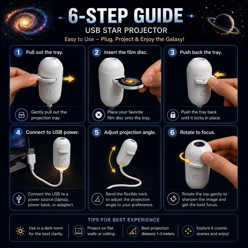 ANKIYAN WILLA Galaxy Projector Light with 12 Slides - Image 4