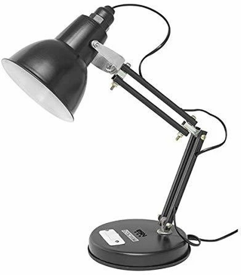 Satish eShop Aluminium Pack of 1 Table Lamp 9 cm, Black