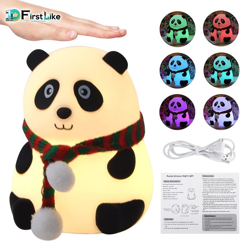 FIRSTLIKE Rechargeable Panda Lamp for Kids - Image 2