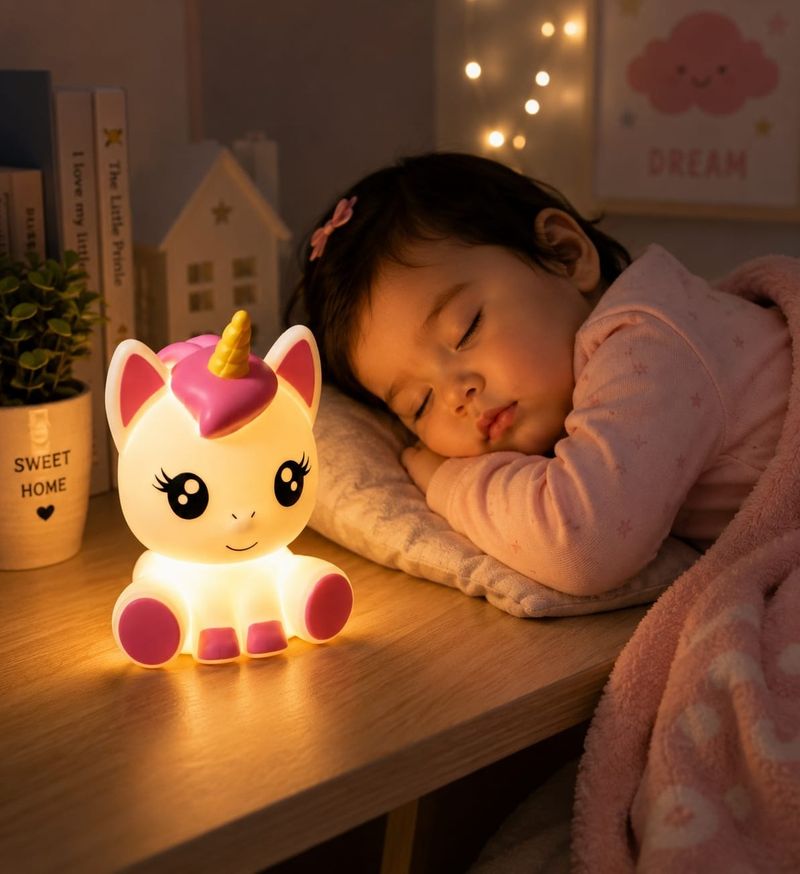 SR ENTERPRISE Cute Unicorn LED Silicone Night Lamp - Image 5
