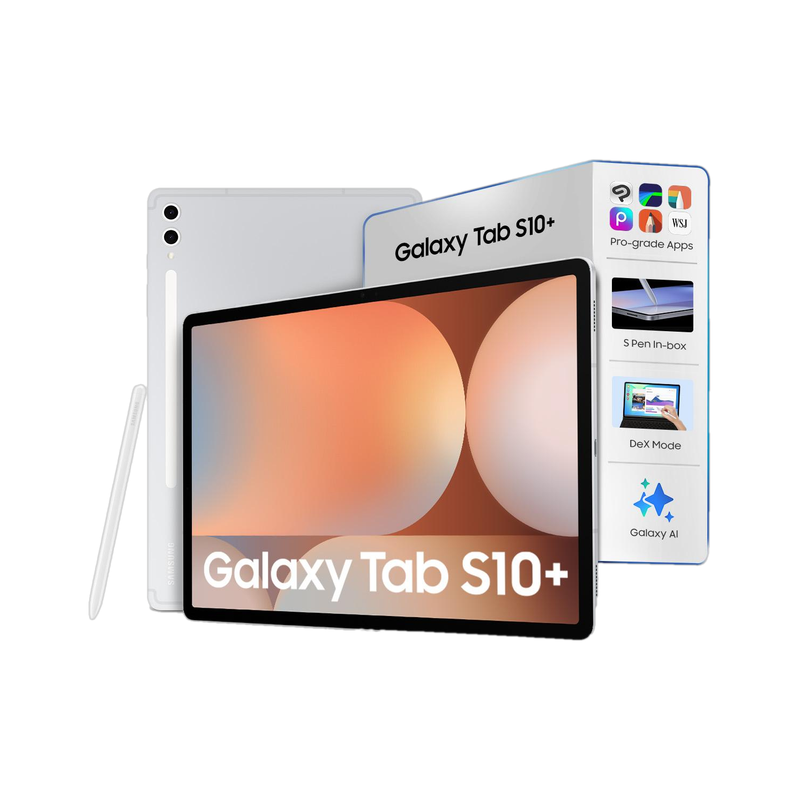 Samsung Galaxy Tab S10+ 12 GB RAM 256 GB ROM 12.4 inch with Wi-Fi+5G Gaming MediaTek Dimensity 9300+ Tablet (Platinum Silver)