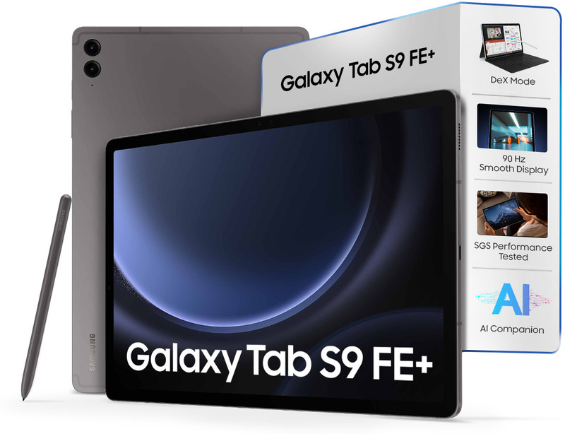 samsung galaxy tab s9 fe 8 gb ram 128 rom 12 4 inch wi fi only exynos 1380 tablet gray