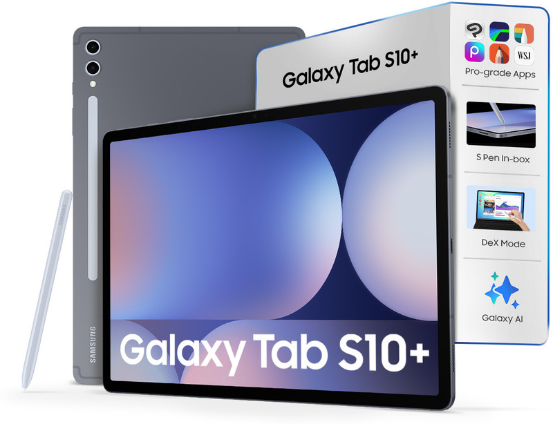 Samsung Galaxy Tab S10+ With S Pen 12 GB RAM 256 GB ROM 12.4 inch with Wi-Fi Only Gaming MediaTek Dimensity 9300 Tablet (Moonstone Gray)