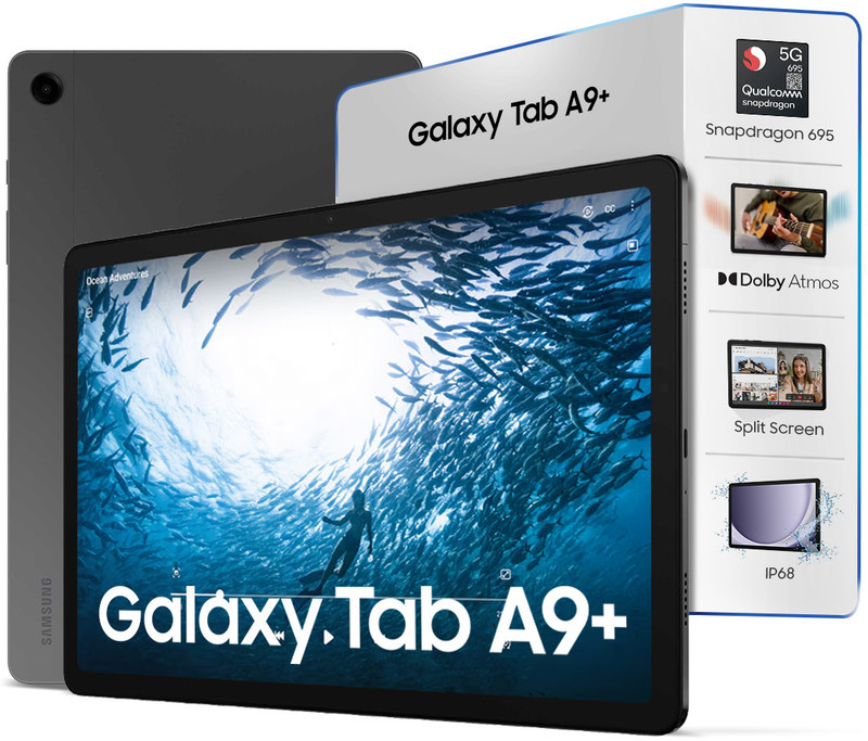 Samsung Galaxy Tab A9+ 8 Gb Ram 128 Gb Rom 11.0 Inch With Wi-fi+5g Qualcomm Snapdragon 695 Tablet Graphite