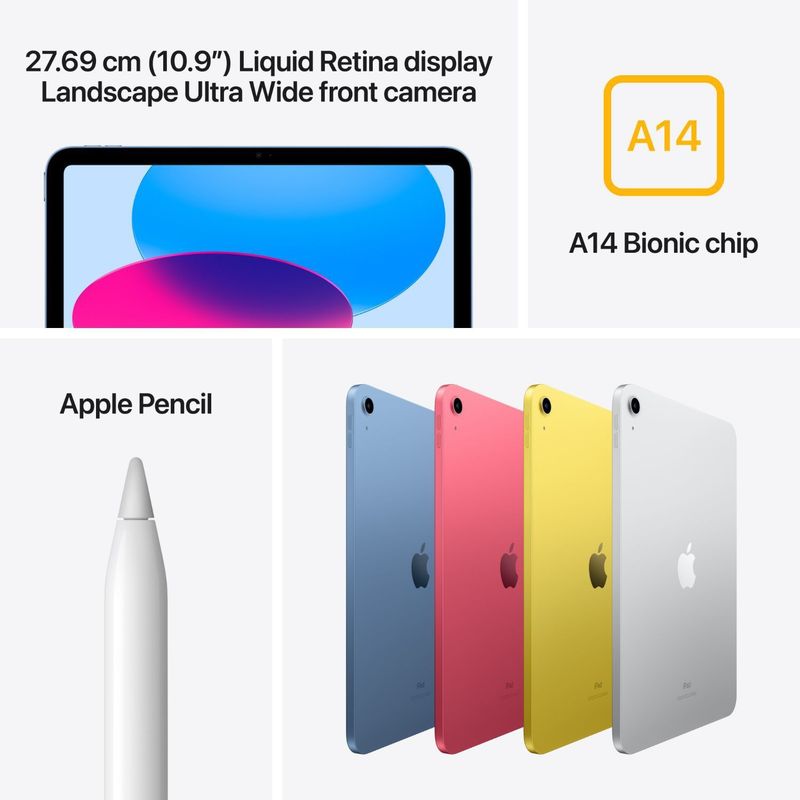Apple iPad 10th Gen 64GB 10.9 inch Yellow Wi-Fi - Image 6