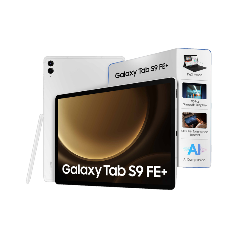 Samsung Galaxy Tab S9 FE+ 8 GB RAM 128 GB ROM 12.4 Inch with Wi-Fi Only Gaming Exynos 1380 Tablet (Silver)