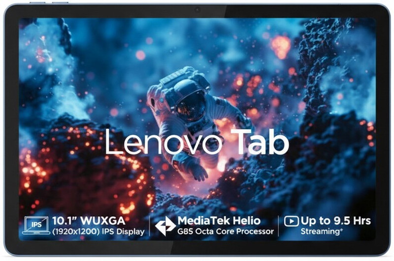 Lenovo Tab 4 Gb Ram 64 Gb Rom 10.1 Inch With Wi-fi Only Mediatek Helio G85 8c, 2x A75 @2.0ghz + 6x A55 @1.8ghz Tablet Polar Blue