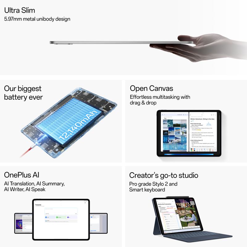 OnePlus Pad 3 12GB 256GB 13.2 inch Wi-Fi Blue - Image 4